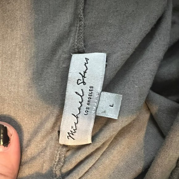 NEW Michael Stars Pull On Tie Dye Midi Maxi Casual Flowy Skirt Ombre Large - Picture 2 of 7